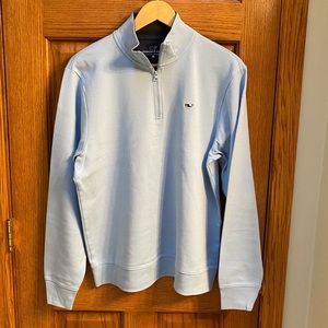Men’s Vineyard Vines Light Blue 1/4 Zip Up